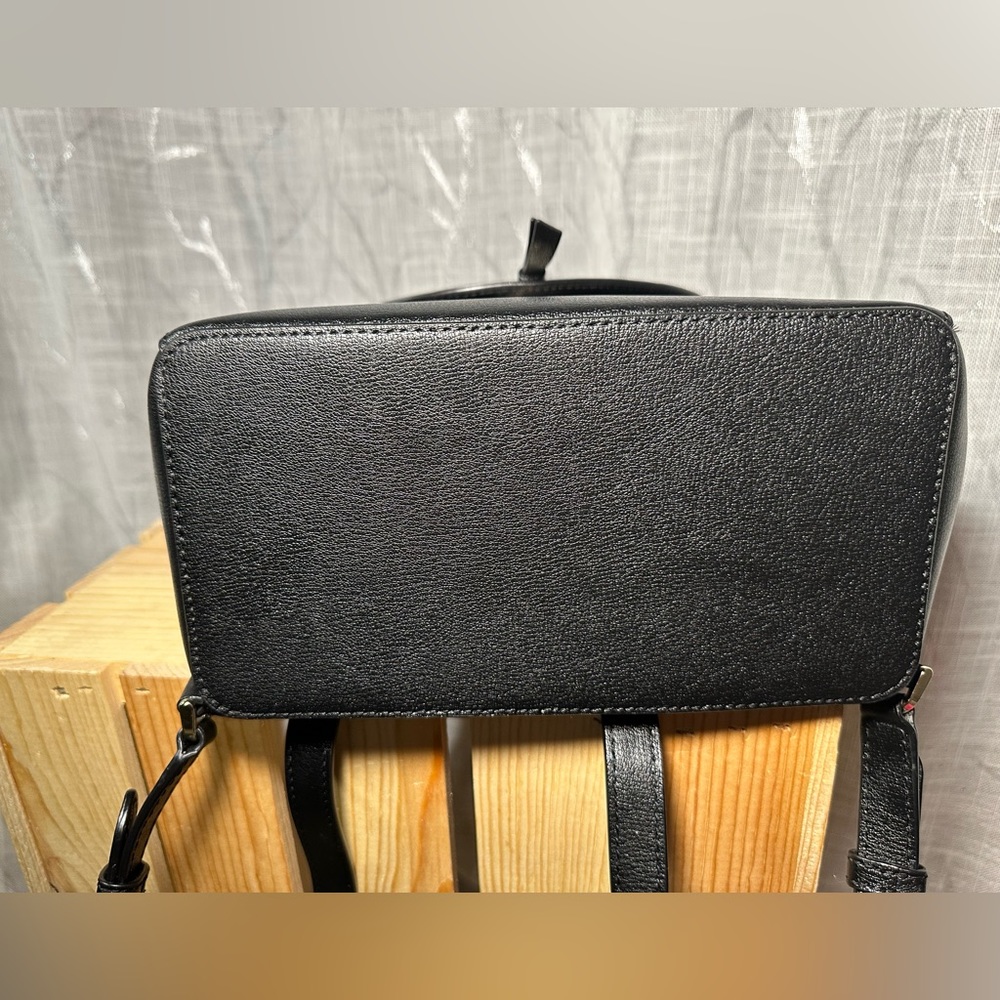 Kate Spade New York Adel Flap Leather Backpack Shoulder Bag, Medium - Black - Picture 10 of 15